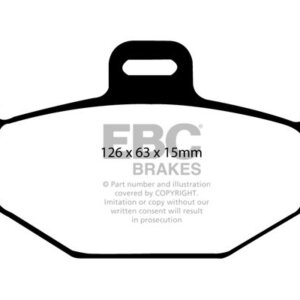 EBC Greenstuff 2000 zadnje zavorne ploščice za Renault Laguna