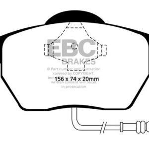EBC Greenstuff 2000 sprednje zavorne ploščice za Skoda Octavia, SEAT Leon