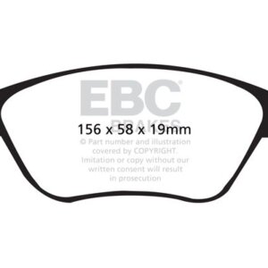 EBC Greenstuff 2000 sprednje zavorne ploščice za Volvo XC70, Volvo V70