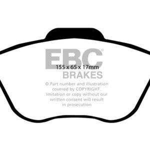 EBC Greenstuff 2000 sprednje zavorne ploščice za Nissan Primera