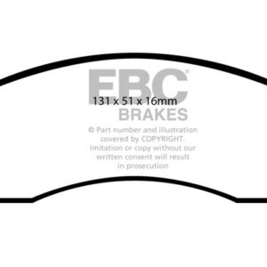 EBC Greenstuff 2000 sprednje zavorne ploščice za Mazda 323, Mazda 626