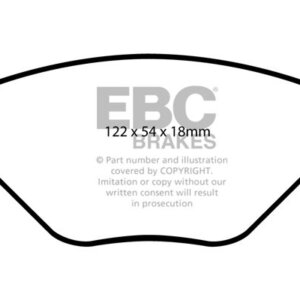 EBC Greenstuff 2000 sprednje zavorne ploščice za Renault Megane