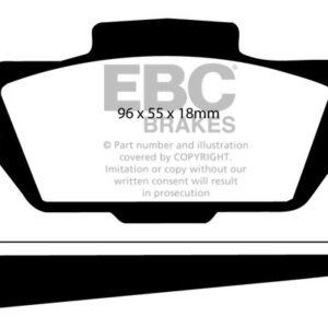 EBC Greenstuff 2000 sprednje zavorne ploščice za Saab 96, SAAB 9-5