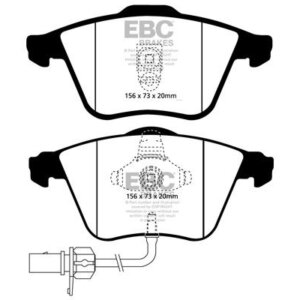 EBC Greenstuff 2000 sprednje zavorne ploščice za Audi A6, Audi RS6