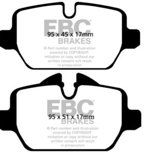 EBC Greenstuff 2000 zadnje zavorne ploščice za BMW 1, BMW 3