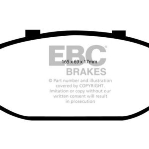 EBC Greenstuff 2000 sprednje zavorne ploščice za Lincoln Town Car