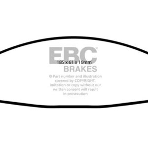 EBC Greenstuff 2000 sprednje zavorne ploščice za Lincoln Town Car