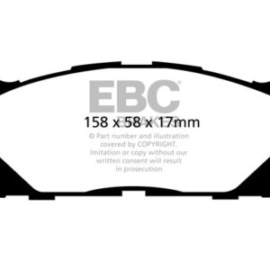 EBC Greenstuff 2000 sprednje zavorne ploščice za Lexus ES, Toyota Camry