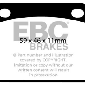 EBC Ultimax zadnje zavorne ploščice za SAAB 99