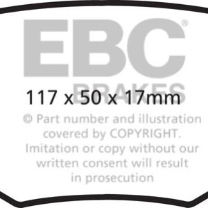 EBC Greenstuff 2000 zadnje zavorne ploščice za Ford Edge, Ford Explorer