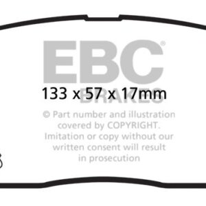EBC Greenstuff 2000 sprednje zavorne ploščice za Hyundai Genesis, Kia Carens
