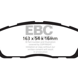 EBC Greenstuff 2000 sprednje zavorne ploščice za Ford GT