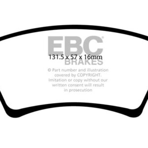 EBC Greenstuff 2000 sprednje zavorne ploščice za FIAT Sedici, Suzuki SX4