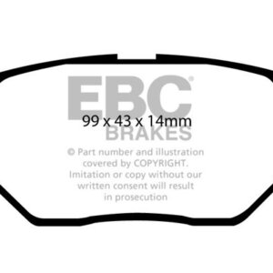 EBC Greenstuff 2000 zadnje zavorne ploščice za Toyota Corolla, Toyota Urban Cruiser