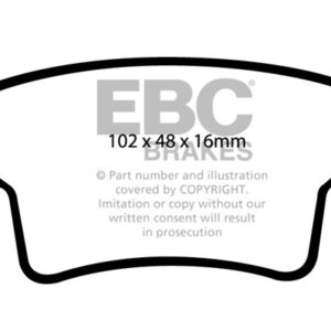 EBC Greenstuff 2000 zadnje zavorne ploščice za Citroën C4 Grand Picasso
