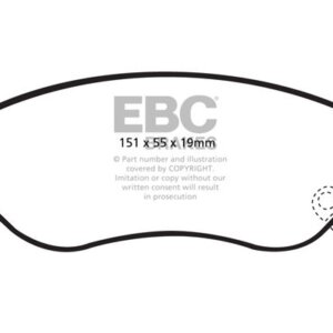 EBC Greenstuff 2000 sprednje zavorne ploščice za Opel Corsa