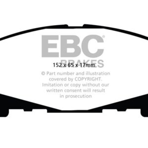 EBC Greenstuff 2000 sprednje zavorne ploščice za Honda Accord