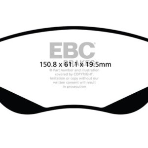 EBC Greenstuff 2000 sprednje zavorne ploščice za Toyota Verso, Toyota Avensis