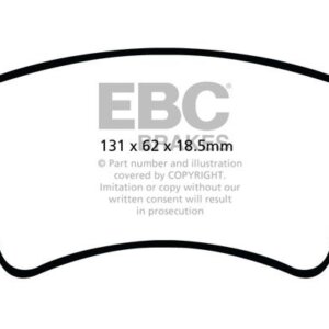 EBC Greenstuff 2000 sprednje zavorne ploščice za Renault Kangoo, Renault Kangoo Express