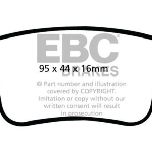 EBC Greenstuff 2000 zadnje zavorne ploščice za Renault Kangoo, Renault Kangoo Express