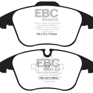 EBC Greenstuff 2000 sprednje zavorne ploščice za Peugeot 508, Citroën C5