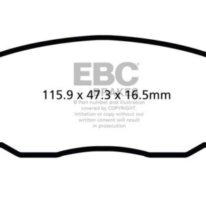 EBC Greenstuff 2000 sprednje zavorne ploščice za Hyundai i10, Hyundai i20