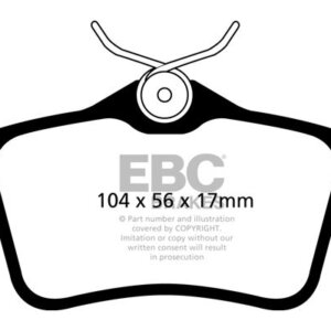 EBC Greenstuff 2000 zadnje zavorne ploščice za DS DS5, Peugeot 3008
