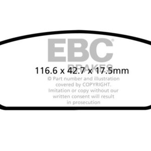 EBC Greenstuff 2000 zadnje zavorne ploščice za Opel Astra, Chevrolet Cruze