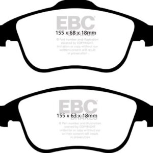 EBC Greenstuff 2000 sprednje zavorne ploščice za Renault Talisman