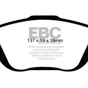 EBC Greenstuff 2000 sprednje zavorne ploščice za Peugeot 2008, Opel Mokka
