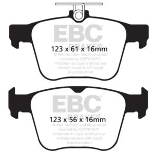 EBC Greenstuff 2000 zadnje zavorne ploščice za Skoda Kodiaq, Audi TT