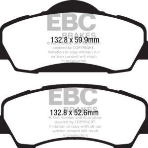 EBC Greenstuff 2000 sprednje zavorne ploščice za Peugeot 308, Peugeot 301