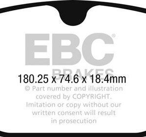 EBC Greenstuff 2000 sprednje zavorne ploščice za Polestar 2