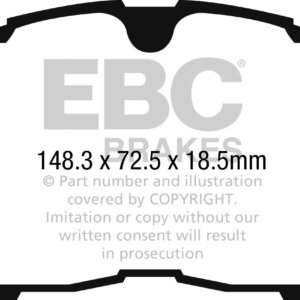 EBC Greenstuff 2000 sprednje zavorne ploščice za Peugeot 308
