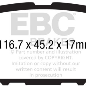 EBC Greenstuff 2000 zadnje zavorne ploščice za Honda HR-V