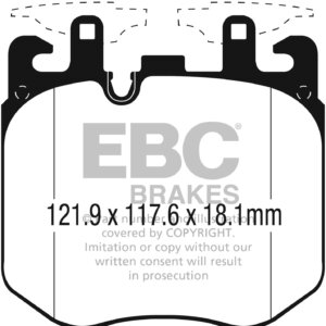 EBC Greenstuff 2000 sprednje zavorne ploščice za BMW 2, BMW 4