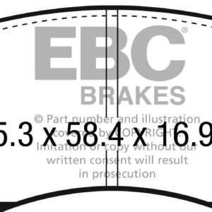 EBC Greenstuff 2000 sprednje zavorne ploščice za Subaru Impreza, Subaru Outback