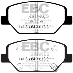 EBC Greenstuff 2000 sprednje zavorne ploščice za Opel Insignia