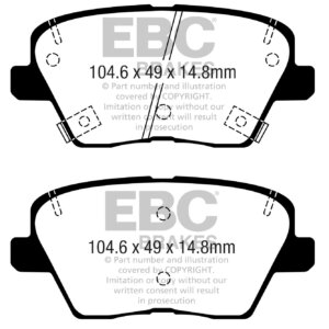 EBC Greenstuff 2000 zadnje zavorne ploščice za Kia XCeed, Hyundai i30