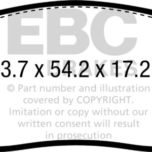 EBC Greenstuff 2000 zadnje zavorne ploščice za Mercedes-Benz GLA-Class, Mercedes-Benz A-Class