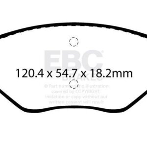 EBC Greenstuff 2000 sprednje zavorne ploščice za Mitsubishi Colt, Nissan Micra