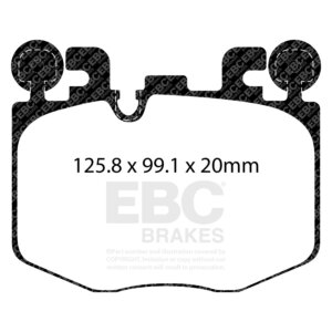 EBC Greenstuff 2000 sprednje zavorne ploščice za BMW 2, BMW M3