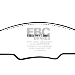 EBC Greenstuff 2000 sprednje zavorne ploščice za VW Jetta, VW Scirocco