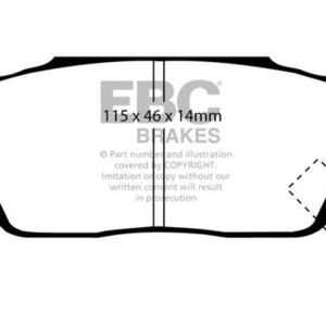 EBC Greenstuff 2000 sprednje zavorne ploščice za Honda Civic, Honda Integra