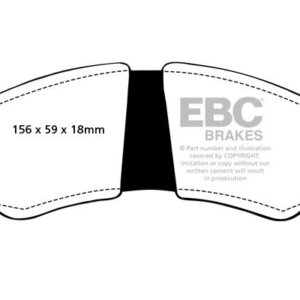 EBC Ultimax sprednje zavorne ploščice za Fiat 130, Renault 30