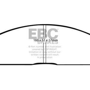 EBC Greenstuff 2000 sprednje zavorne ploščice za Nissan Navara, Subaru Alcyone