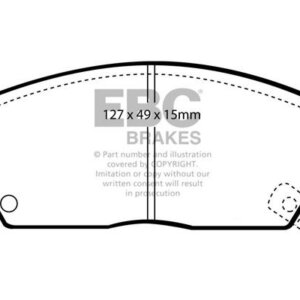 EBC Greenstuff 2000 sprednje zavorne ploščice za Honda Accord, Hyundai Stellar