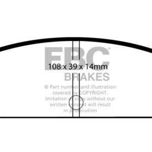 EBC Ultimax zadnje zavorne ploščice za Mitsubishi Galant, Mitsubishi Lancer