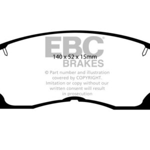 EBC Greenstuff 2000 sprednje zavorne ploščice za Toyota MR2