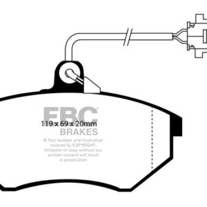 EBC Greenstuff 2000 sprednje zavorne ploščice za VW Vento, VW Corrado